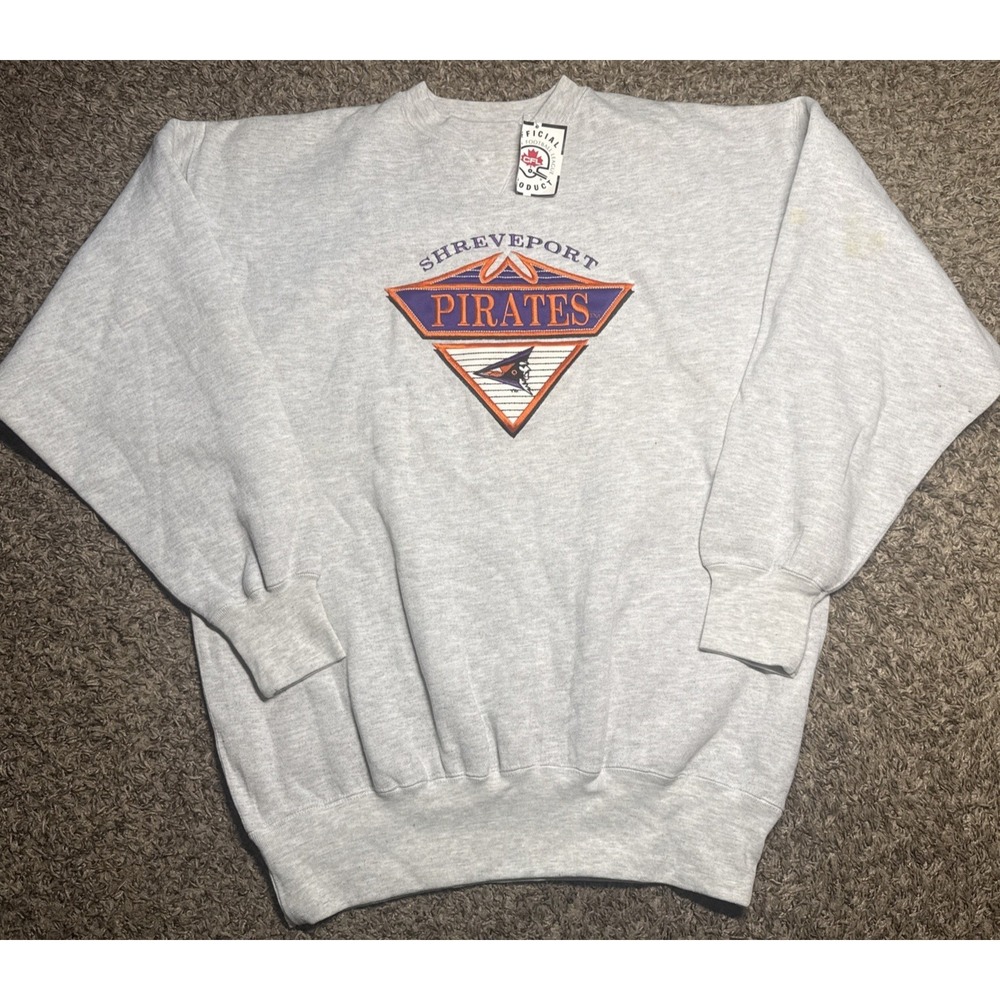 NEW Shreveport Pirates CFL Midwest Embroidery Vintage Stitched Crewneck (XL)